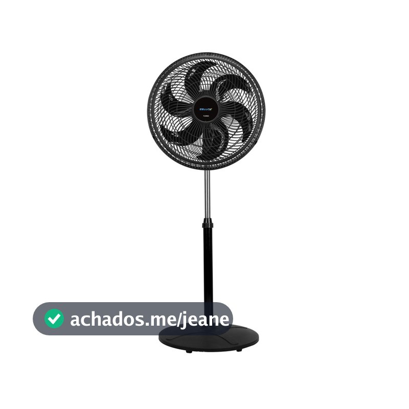 Ventilador Coluna Turbo Silencioso 40cm Zellox Zlx-40c 110v com 3 Velocidades e 6 Pás