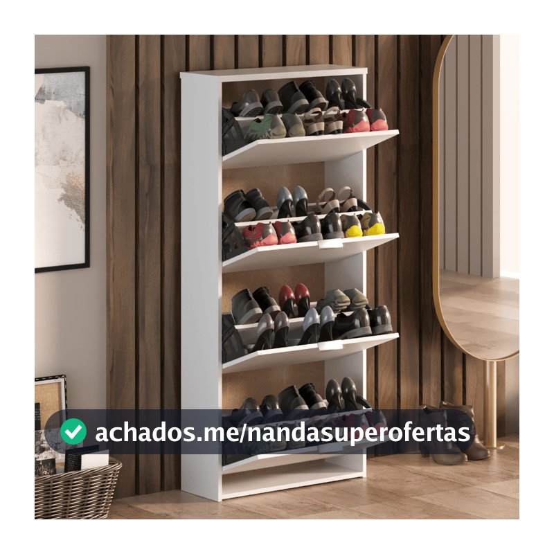 Armário Sapateira Safira 4 Portas