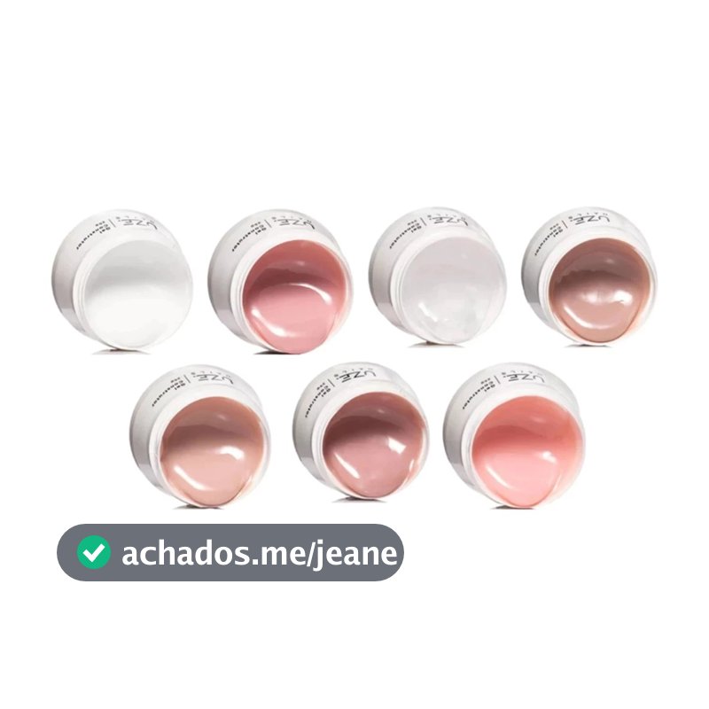 Uze Nails Gel Construtor Natural 25g – Hipoalergênico para Alongamento - Selecione a Cor