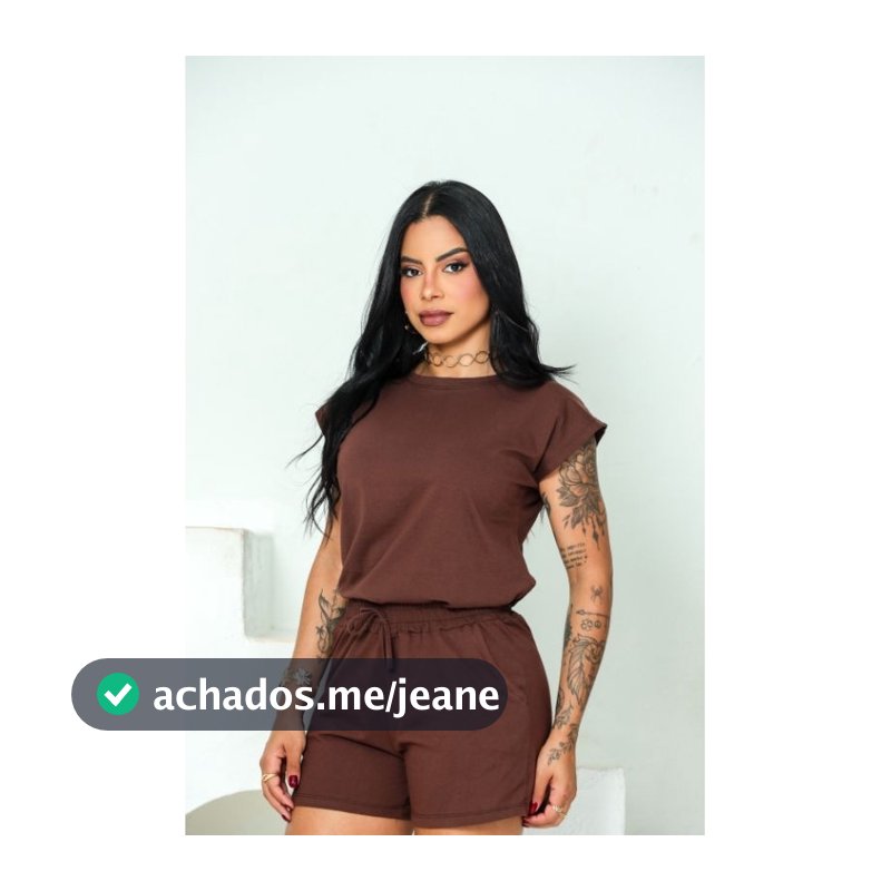 Conjunto em Malha 100% algodão Shorts e Blusa