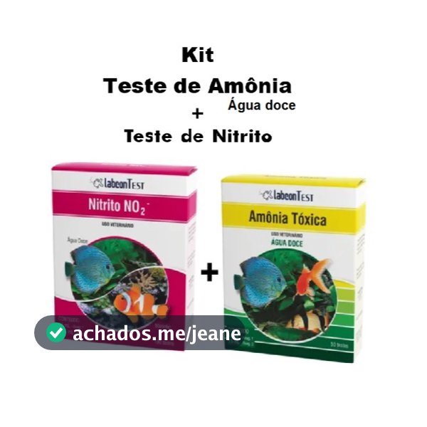 Kit Premium de Teste de Amônia (Agua Doce) + Teste Nitrito Labcon para Aquário