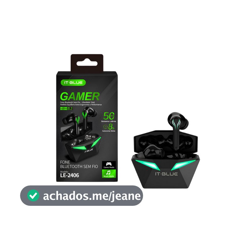 Fone De Ouvido Sem Fio Bluetooth Estéreo Gamer Com Microfone Luz Touch Cabo Original