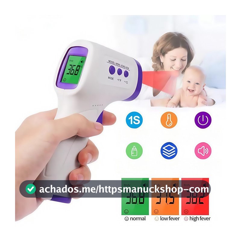 Termômetro Digital Infravermelho De Testa Sem Contato Médico LCD Febre Medição Do Bebê/Adulto