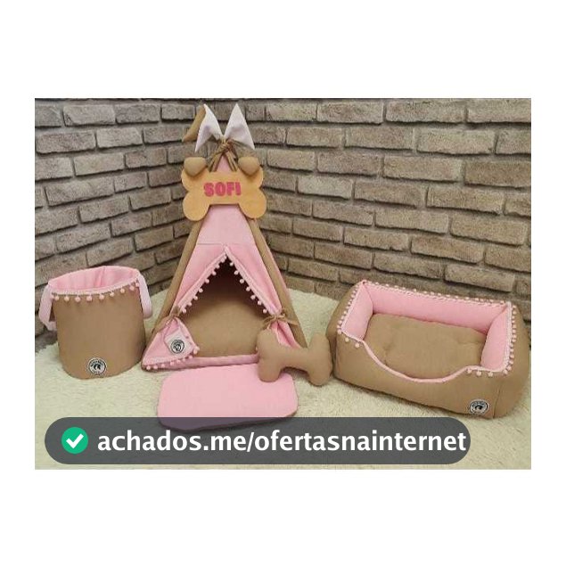 Kit Caminha Pet Personalizada M Cesto Organizador Brinquedos Para Caes E Gatos