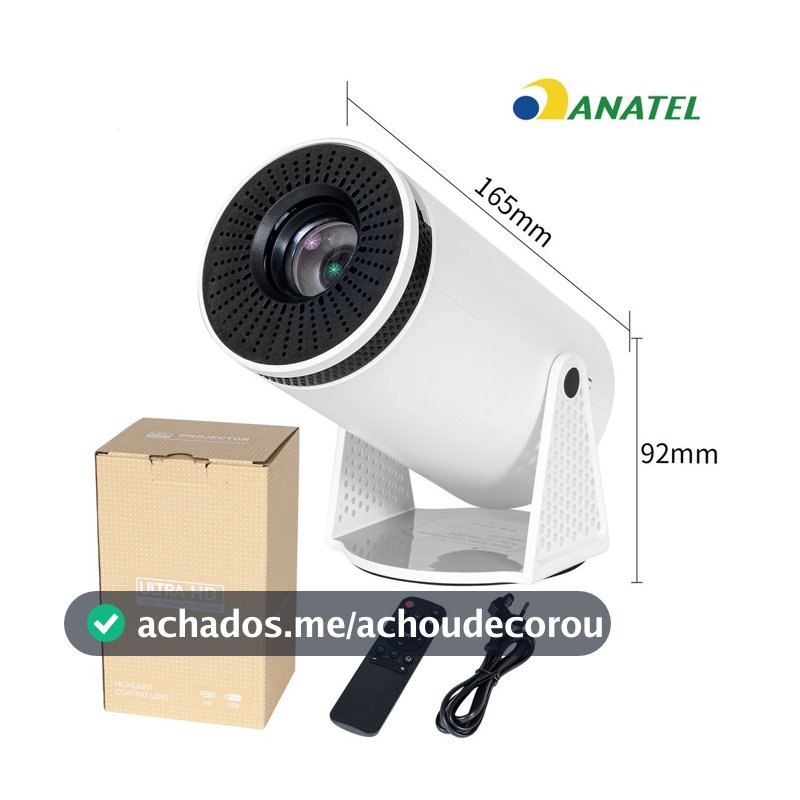 Projetor HY300 Magcubic 4K HD WiFi Bluetooth Até 150 Polegadas Bivolt Celular TV Box Xbox PS5 PC Cinema