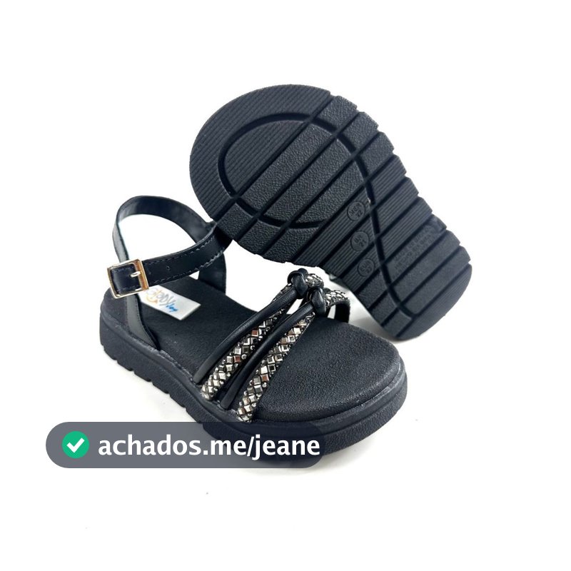 Sandália Flatform Infantil Menina Papete Glady Strass Fashion Várias Cores Antiderrapante Lançamento