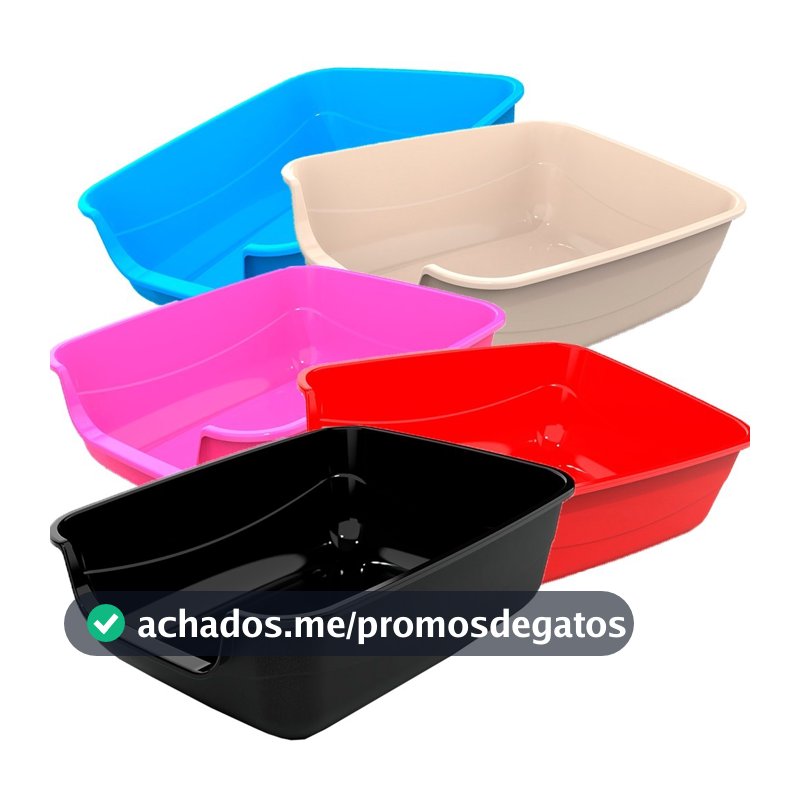Caixa de Areia para Gatos Bandeja Caixona Big Alvorada Promoção Envio Imediato