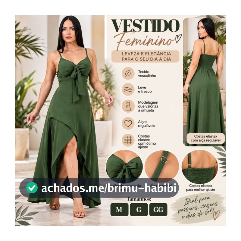 vestido feminino longo casual verâo