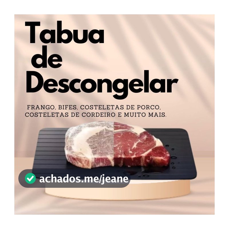Tabua Magica Descongelar Rápido Alimentos Super Pratico e Resistente
