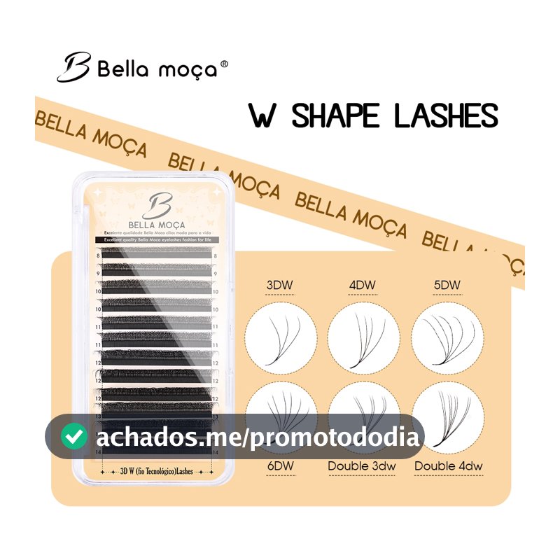Bella Moça YY/3D/4D/5D/6D/7D/8DW Cílios 8-14mm D Curl 0.07 Macios Naturais Pretos