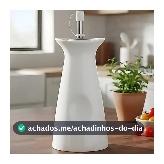 Azeiteiro Com Bico Vertedor Azeite Vinagre Oásis Branco 250ml Hauskraft