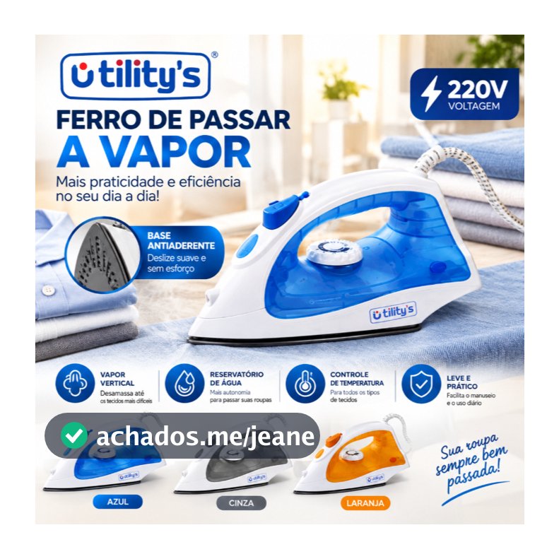 Ferro De Passar A Vapor Utility's 220v