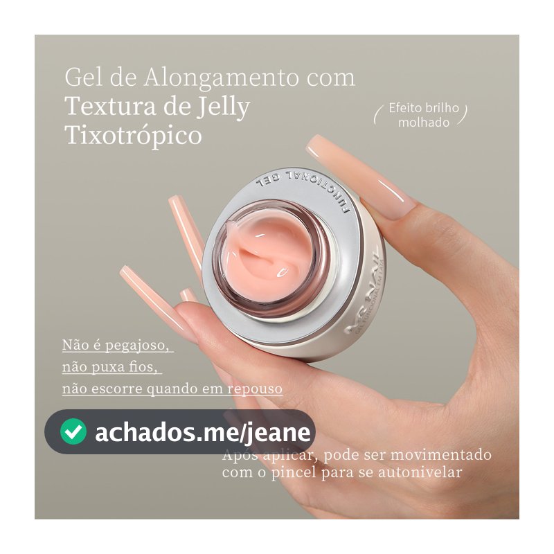 Gel Jelly para Alongamento 30g Para Alongamento De Unhas Pode ser usado com moldes de sanduíche -mr nail