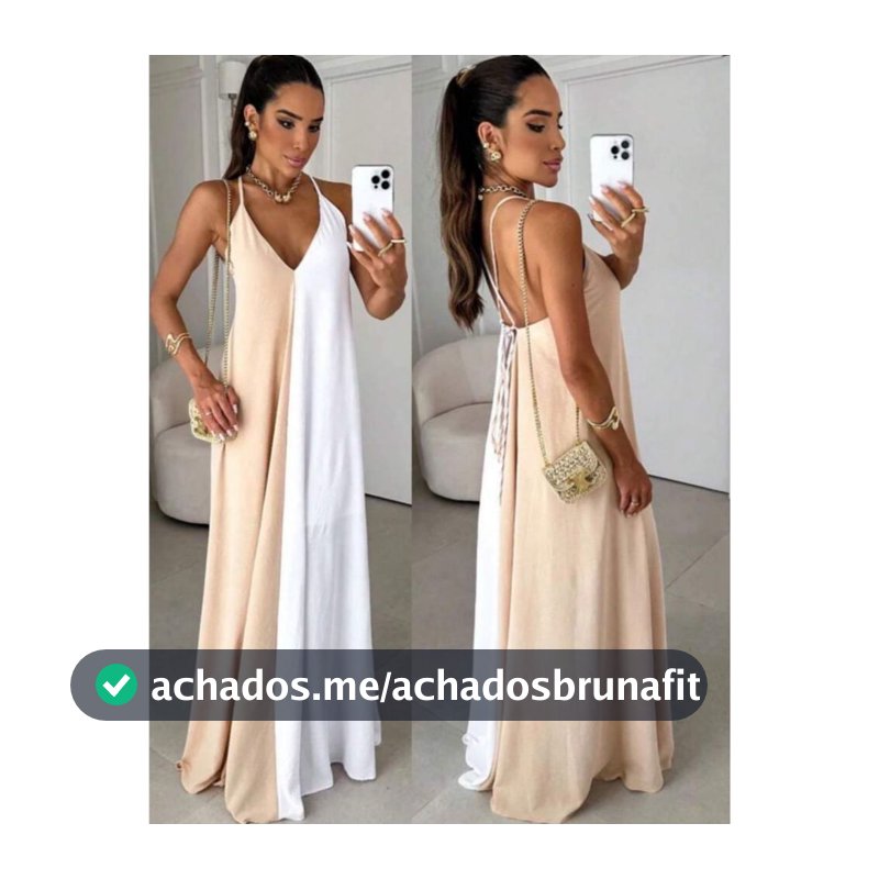 Vestido Longo Feminino Tecido Duna Elegante Tamanho Unico Puro Luxo
