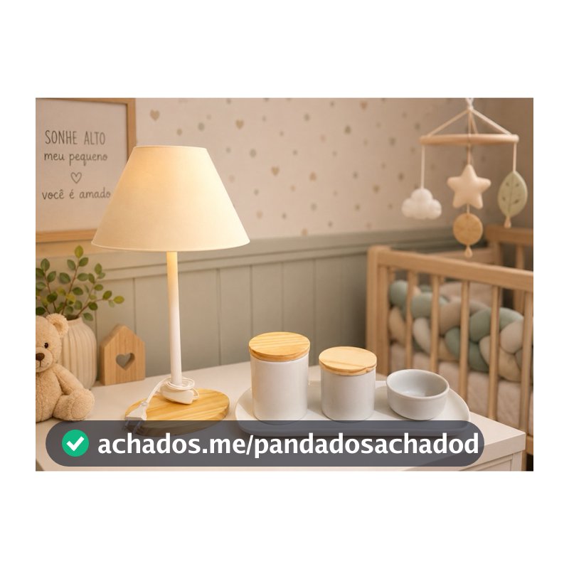 Kit Higiene Bebê Porcelana com Bandeja Retangular, Pronta Entrega!