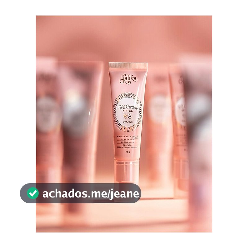 BB Cream Latika Clareador e  Antirrugas FPS 44 Bege-Médio.