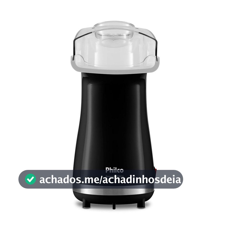 Pipoqueira Elétrica Sem Óleo Philco Preta 1200W PPIE01A