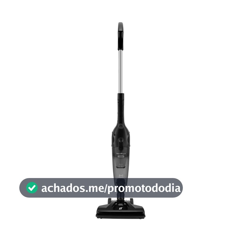 Aspirador de Pó Vertical Britânia 2 em 1 BAS1295P 1250W