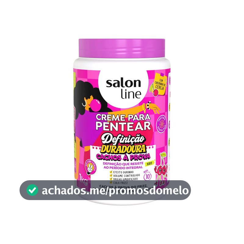 Creme Para Pentear Definição Duradoura Cachos à Prova 1kg