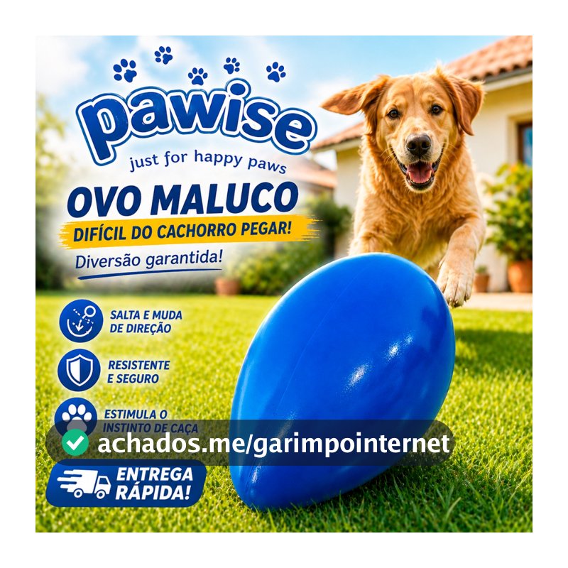 Brinquedo Pawise Bola Indestrutível, Bola Infinita para cachorros Azul