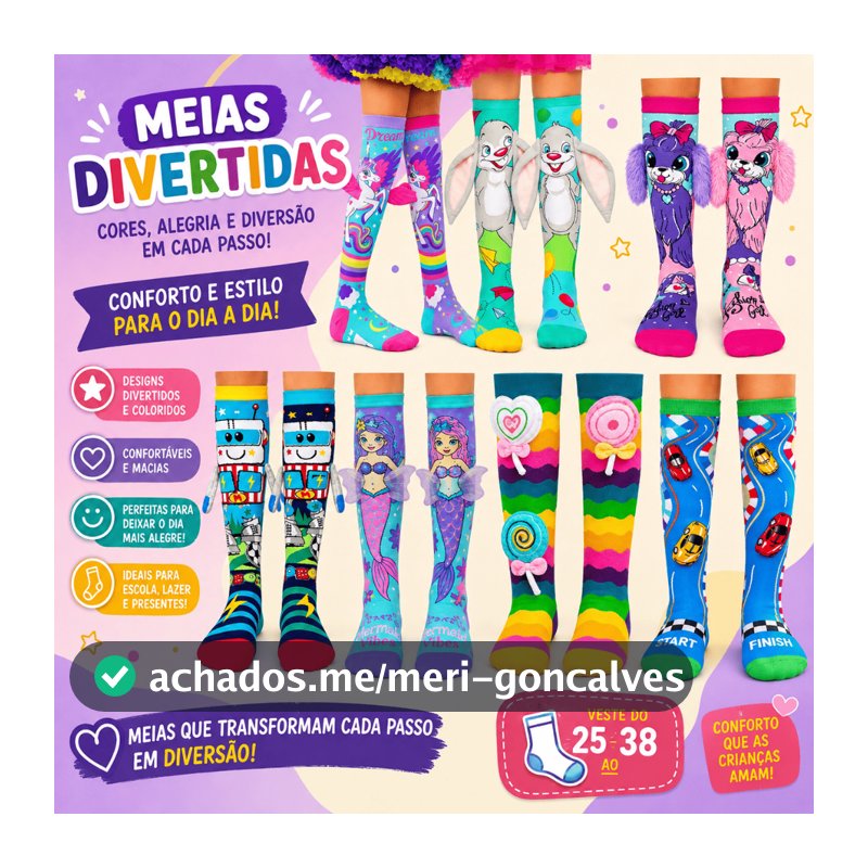 Meias Malucas 25 ao 40 Dos Desenhos Animados Longas Das Crianças Adulto De Meia Panturrilha