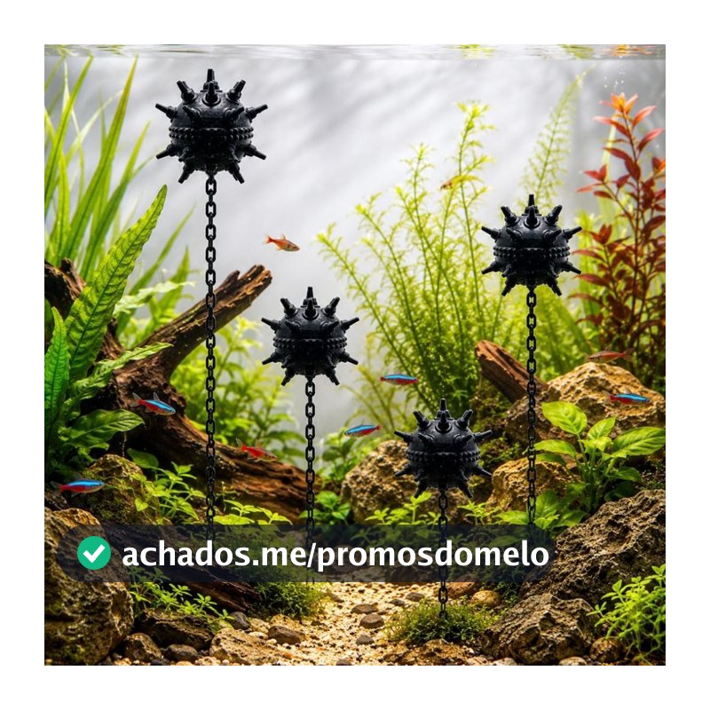 KIT Mina Submersa Anti Submarino Decorativa Aquário