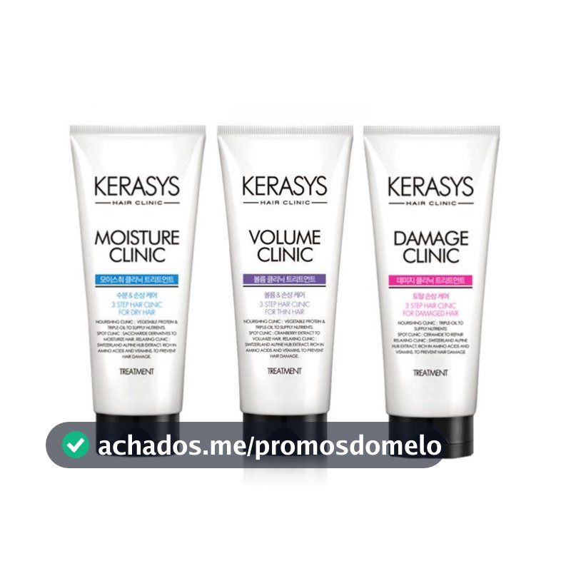 kerasys damage, moisture, volume clinic treatment 300ml