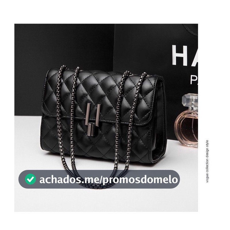 bolsa feminina transversal corrente escura “Y”