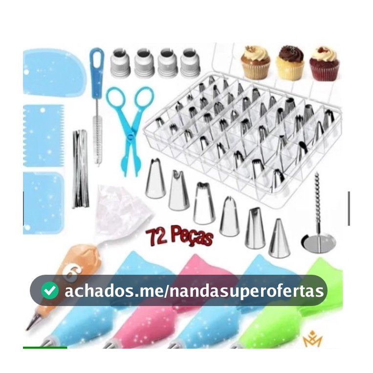 🎂Kit Confeiteiro Profissional Bicos Para Confeitar Inox 72/peças🎂 black friday