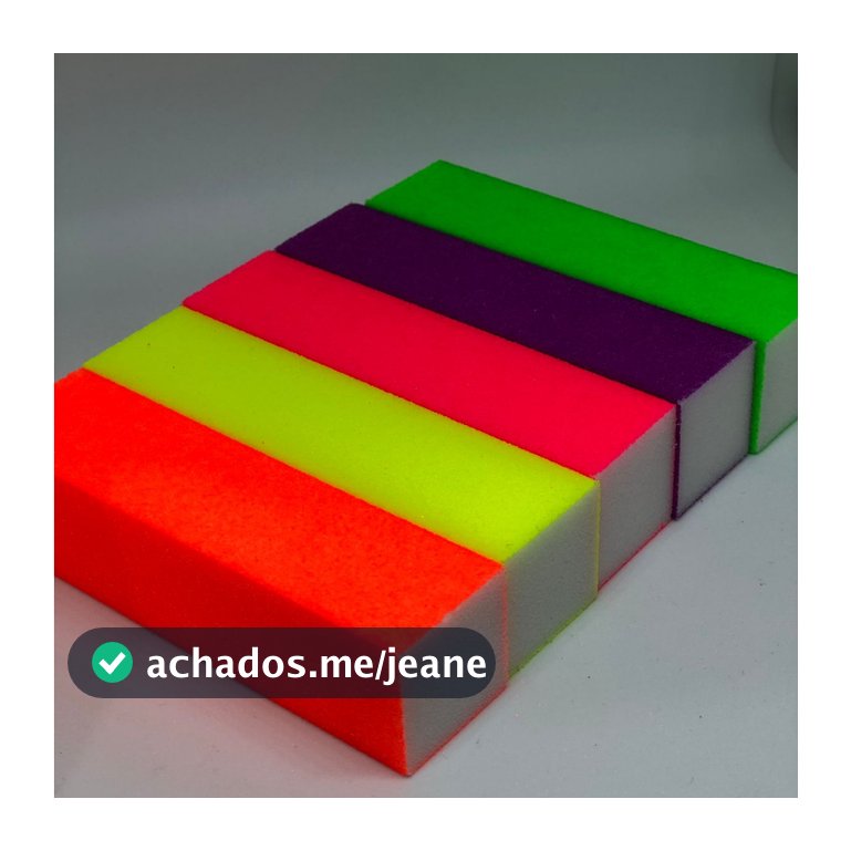 Bloco Polidor de Unhas Colorido neon – Lixar, Suavizar, Polir e Dar Brilho 1 UN - SQ4829