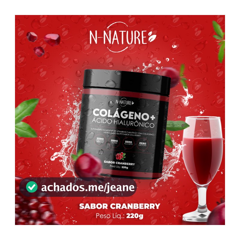 1 Pote Colageno + Ácido Hialuronico 216g Mega Oferta + Frete Gratis