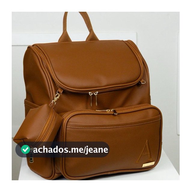 Mochila maternidade com porta chupeta Mamãe e Bebê Personalizada