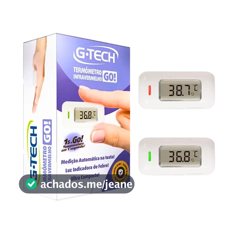 Termômetro Digital de Testa G-Tech Go Infravermelho Temperatura Corporal