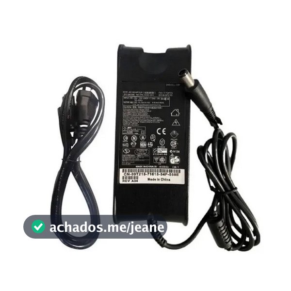 Fonte Carregador Para Notebook Dell 19.5v 4.62a 90w 7.4x5.0mm 110V-220V