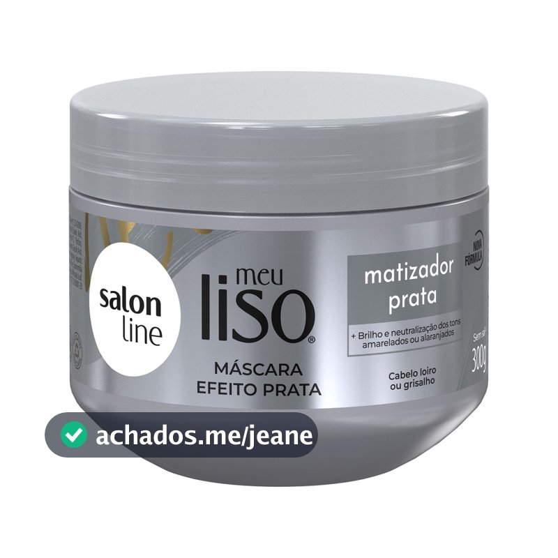 Máscara Meu Liso Matizador Prata Salon Line 300g