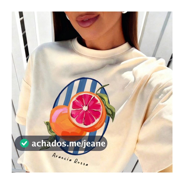 Camiseta Camisa blusa T-shirt oversized Feminina 100%Algodão moda feminina estilosas confortavel