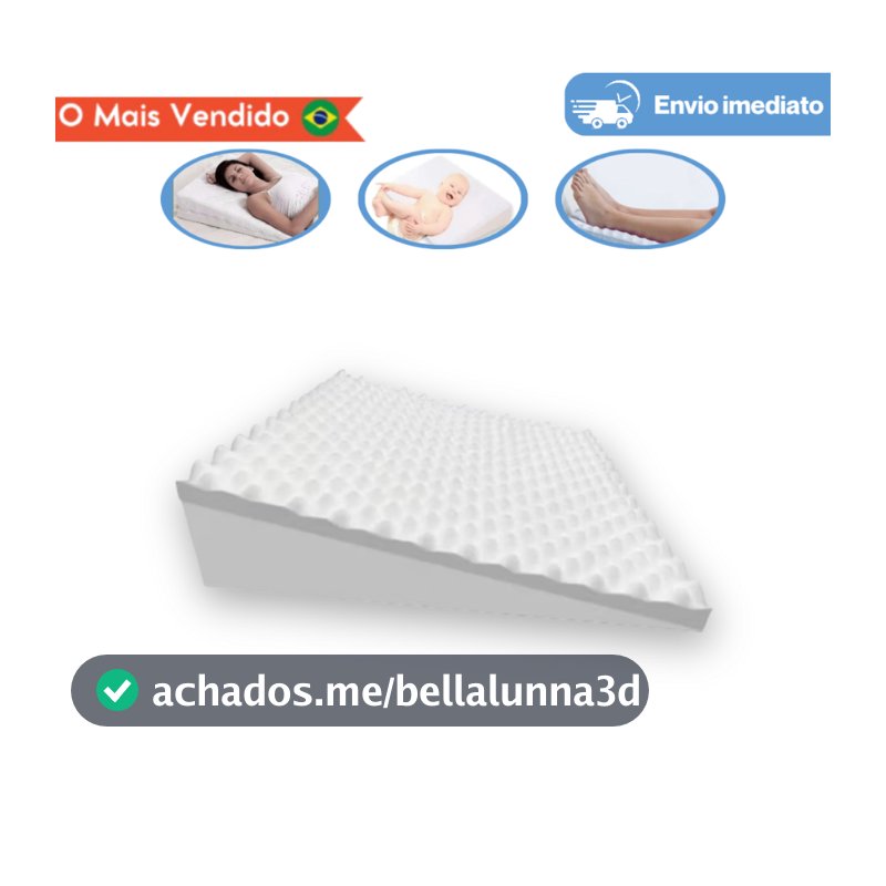 Travesseiro Anti-refluxo Adulto Bebê Rampa Berço Grávida Ativa Circulação Sanguínea Alivia Dor