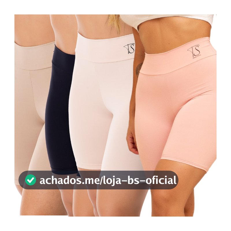 KIT 2 Short Segunda Pele Cos Alto Duplo Bermuda Anagua Modelador Lingerie