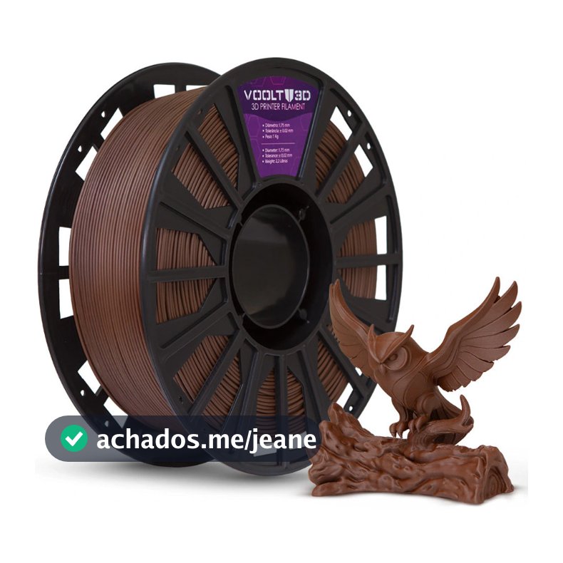 Filamento PLA Marrom Velvet High Speed Premium 1kg 1,75mm – Voolt3D