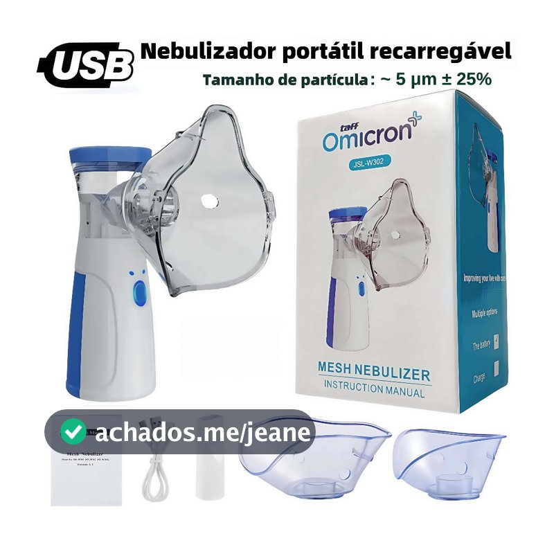 Nebulizador Portátil Ultrassônico - Para Crianças e Adultos | Silencioso e Eficaz-N11