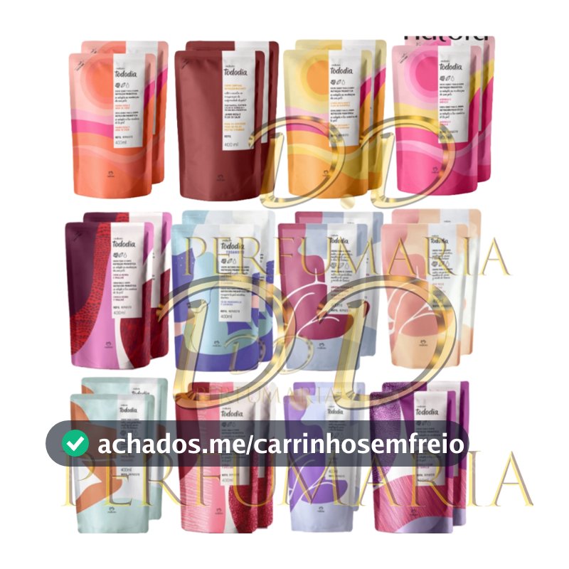 1 ou 2  Refil Creme Hidratante Tododia Natura 400ml Cada