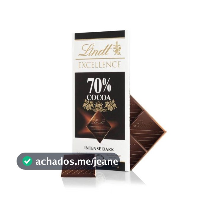 Barra de Chocolate Lindt Excellence 70% 100g