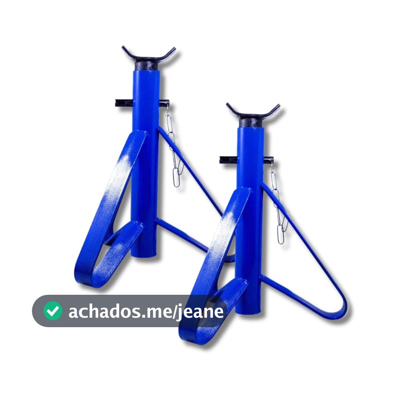 Kit 2 cavaletes automotivo apoio tripé Veiculo 2 Toneladas