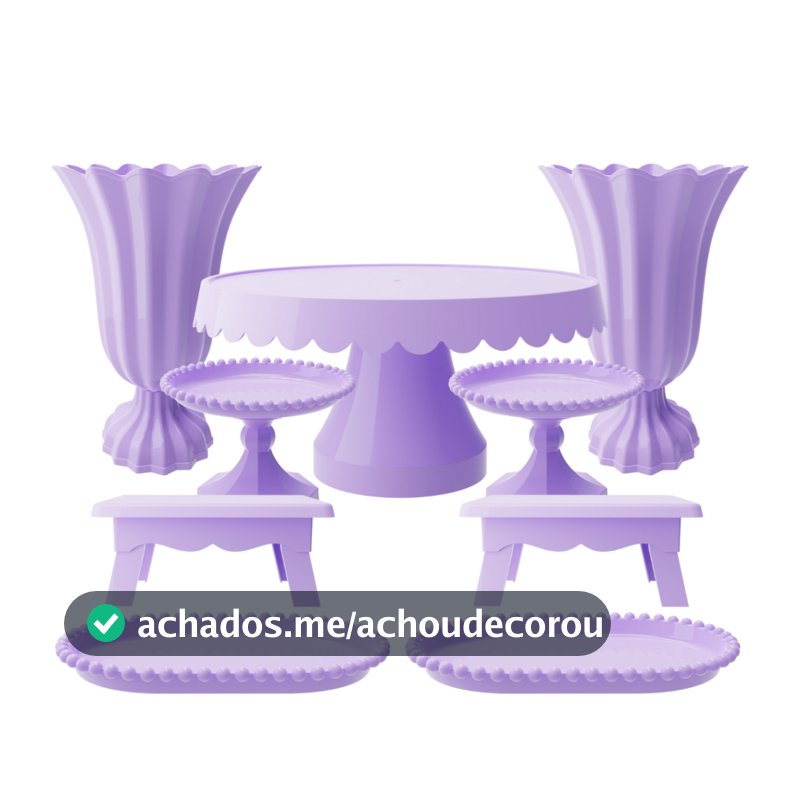 Kit Completo 9 Itens Festas Aniversário Casamento Prático Moderno Elegante Decoração