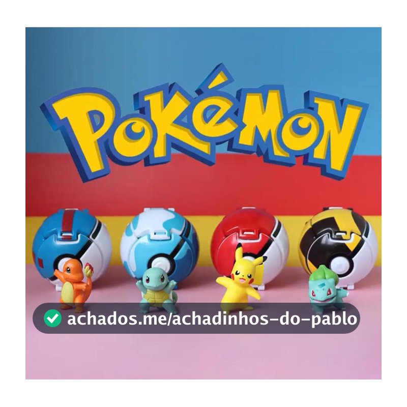 Pokemon em Pokebola Articulada com Abertura Explosiva