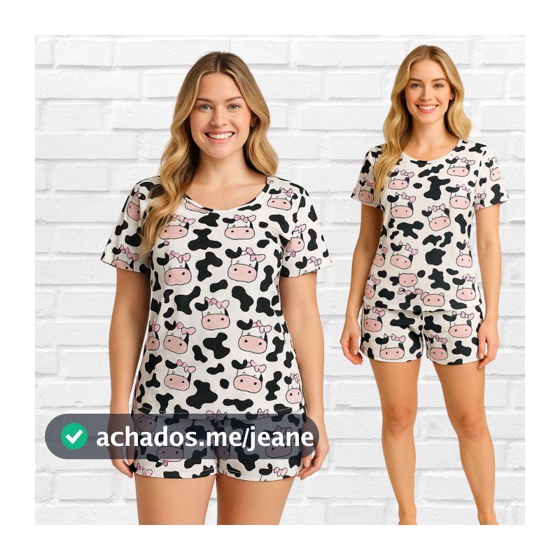 PIJAMA BABY DOLL SUEDE CONFORTAVEL