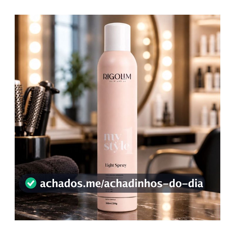 Light Spray Rigolim Fixador Cera Liquida Capilar 300ml Antifrizz Modelador Capilar Fixação Leve