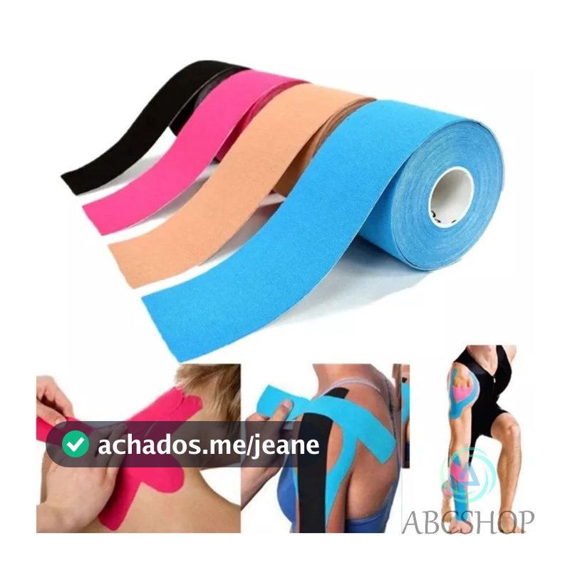1/2/3 Bandagem Elástica 5Cm X 3M/5M - Fita Kinesio Tape Fisioterapia