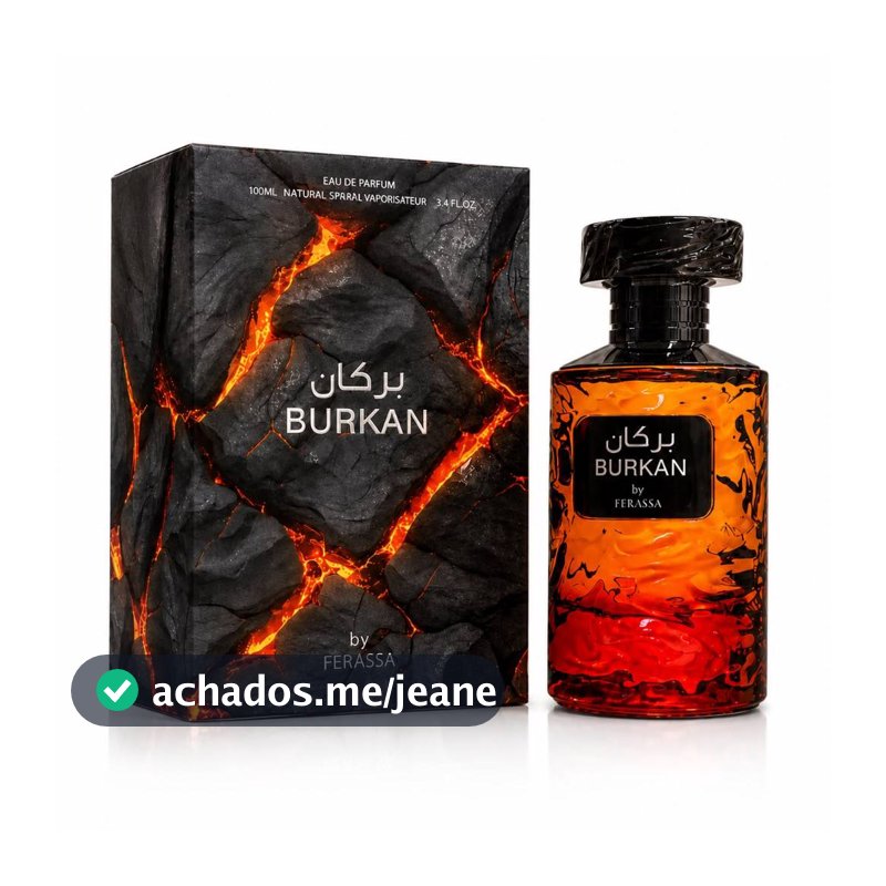 Perfume Burkan Ferassa Masculino Luxo Importado 100ml Top