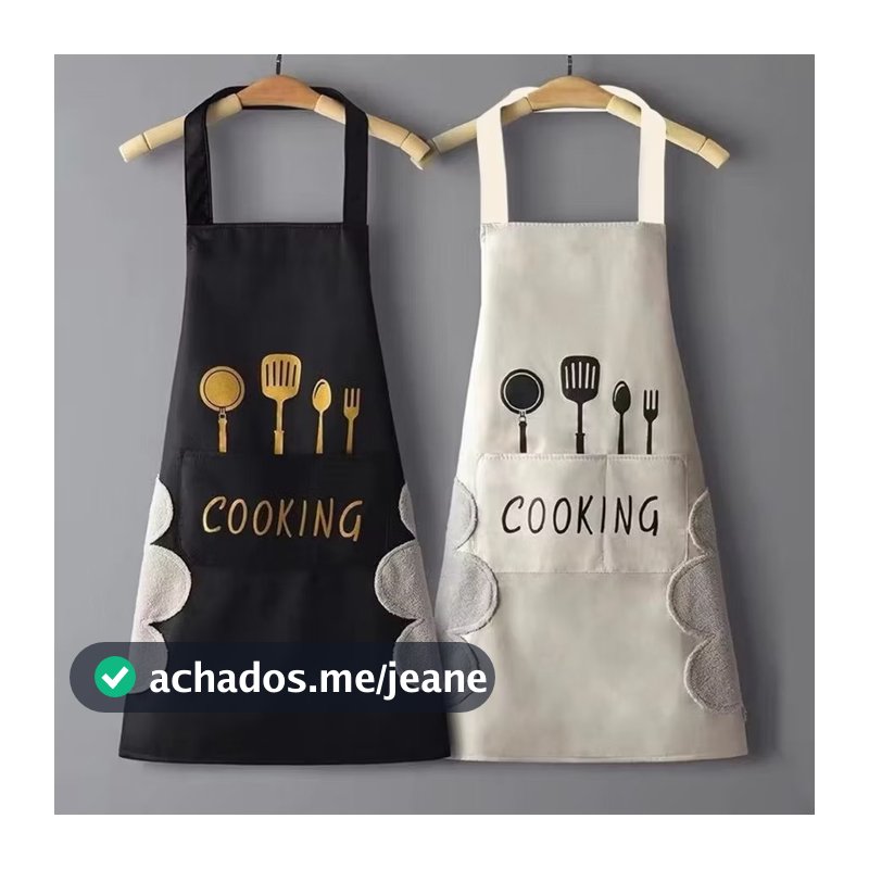 Avental de cozinha para cozinha doméstica para homens e mulheres impermeável à prova de óleo